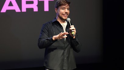 2250620778 nCULVER CITY, CALIFORNIA - DECEMBER 07: Jimmy Donaldson aka MrBeast speaks as Prime Video hosts an advance screening and Q&A with Jimmy Donaldson AKA MrBeast for "Beast Games" season two in Los Angeles at The Culver Studios on December 07, 2025 in Culver City, California. (Photo by Emma McIntyre/Getty Images for Prime Video)