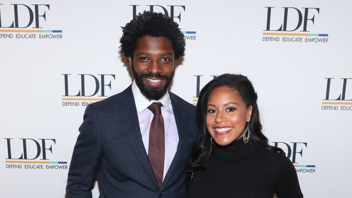 1186221234 NEW YORK, NEW YORK - NOVEMBER 07: Sheinelle Jones and Uche Ojeh attend the NAACP LDF 33rd National Equal Justice Awards Dinner at Cipriani 42nd Street on November 07, 2019 in New York City. (Photo by Bennett Raglin/Getty Images for NAACP LDF)