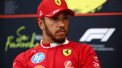 SPA, BELGIUM - JULY 24: Lewis Hamilton of Great Britain and Scuderia Ferrari looks on in the Drivers Press Conference during previews ahead of the F1 Grand Prix of Belgium at Circuit de Spa-Francorchamps on July 24, 2025 in Spa, Belgium. (Photo by Clive Rose/Getty Images)
