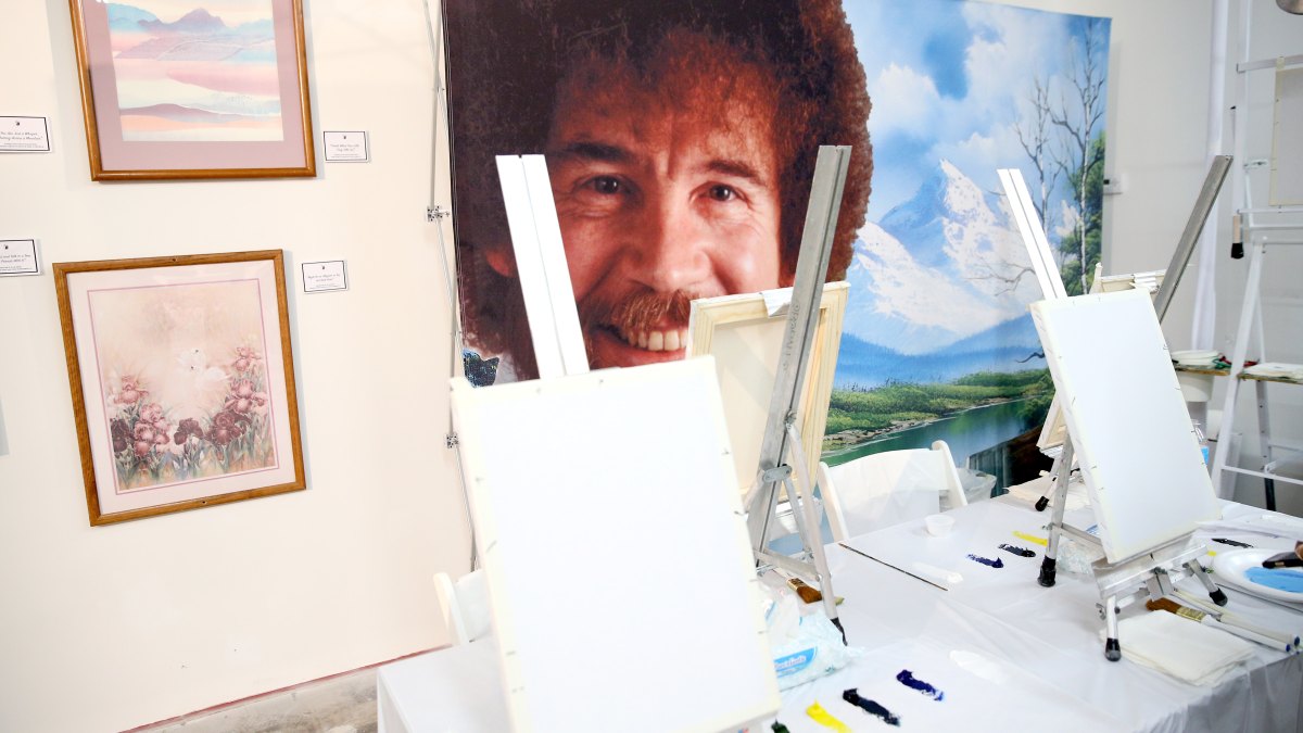 627113942 bob ross paintings instruction setup