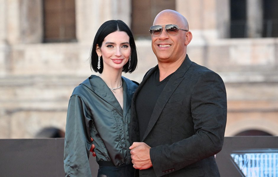 US actress Meadow Walker and US actor Vin Diesel arrive for the Premiere of the film "Fast X", the tenth film in the Fast & Furious Saga, on May 12, 2023 at the Colosseum monument in Rome. (Photo by Alberto PIZZOLI / AFP) (Photo by ALBERTO PIZZOLI/AFP via Getty Images)