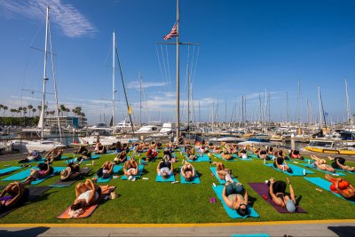 Yacht Pilates, one of Southern California's most distinctive wellness experiences, co-founded by entertainment executive, producer, and community leader Aloni Ford alongside fitness leader and movement expert Renay Compere