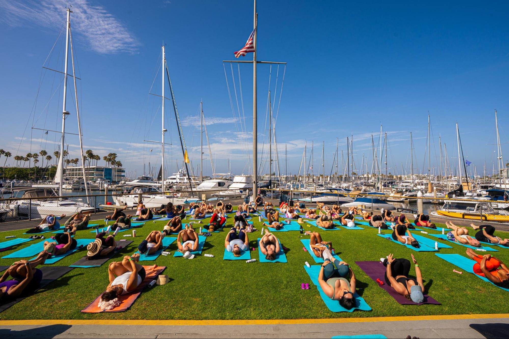 Yacht Pilates, one of Southern California's most distinctive wellness experiences, co-founded by entertainment executive, producer, and community leader Aloni Ford alongside fitness leader and movement expert Renay Compere