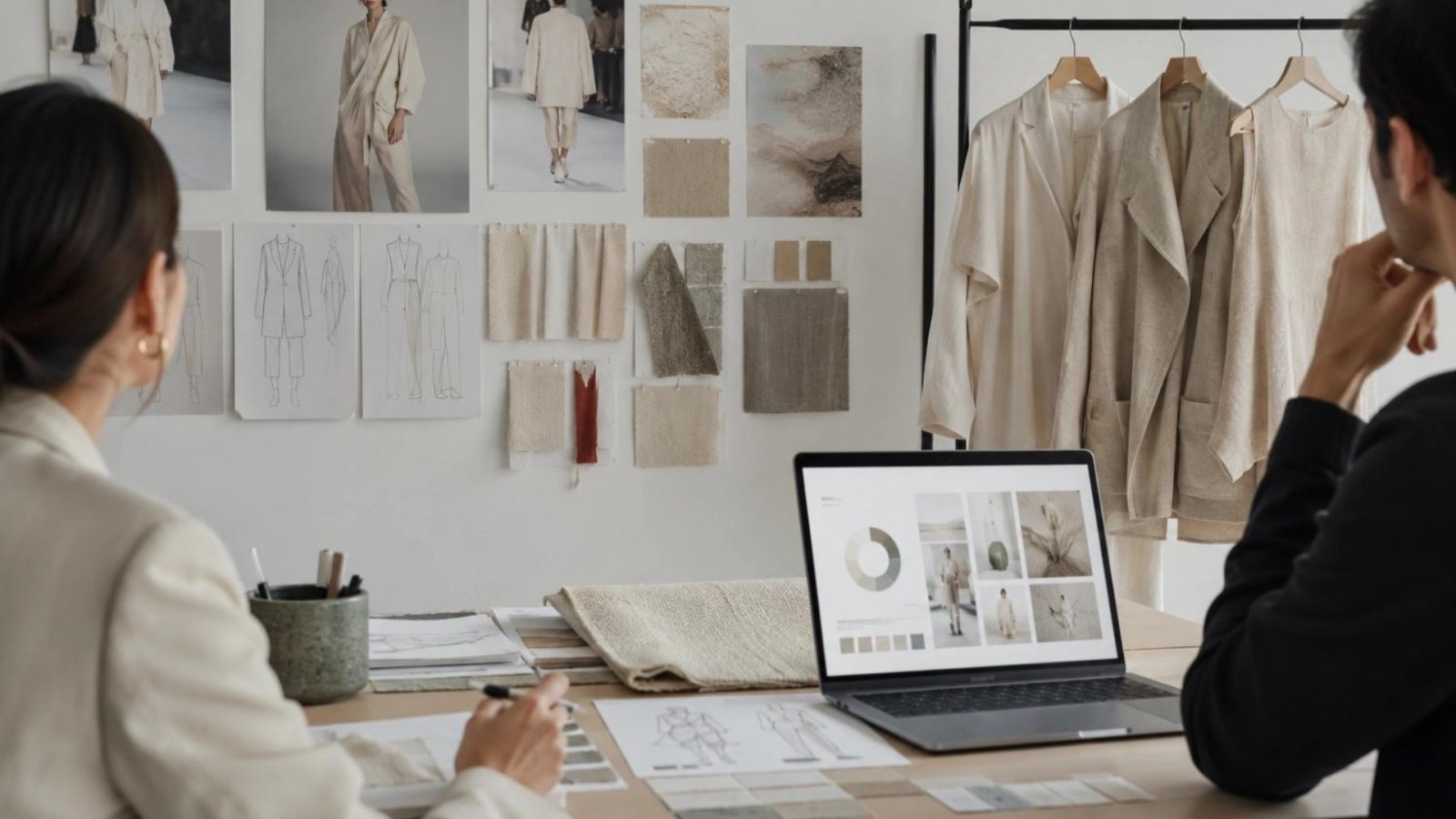 Editor reviewing fashion and beauty marketing copy for signs of AI-generated writing