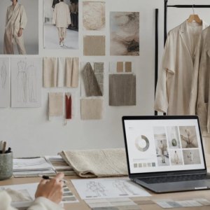 Editor reviewing fashion and beauty marketing copy for signs of AI-generated writing